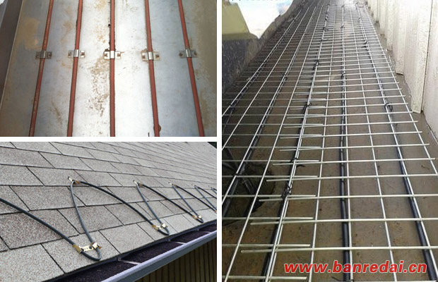 屋頂、天溝電伴熱系統安裝